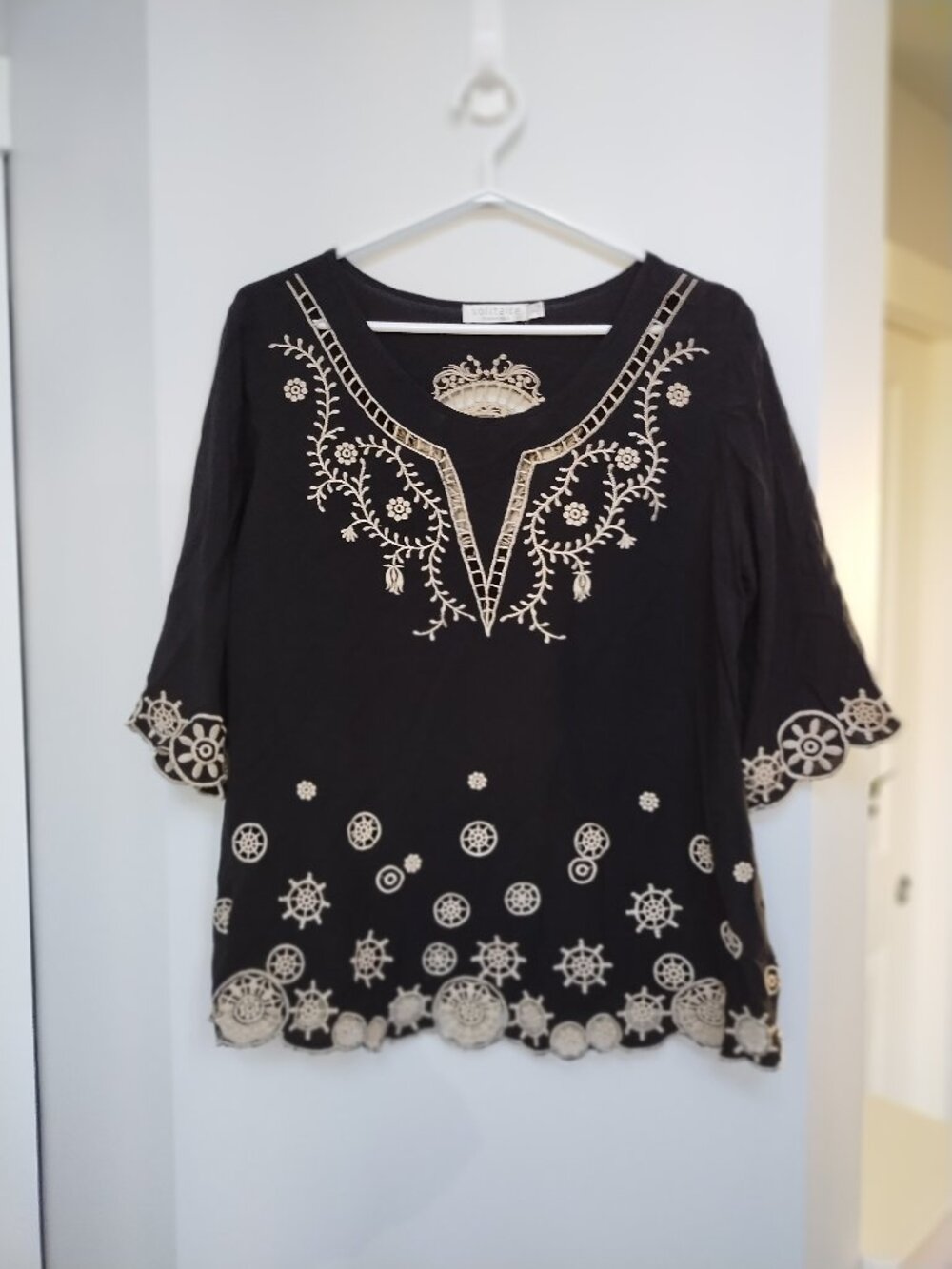 Flowy Boho 3/4 sleeve top